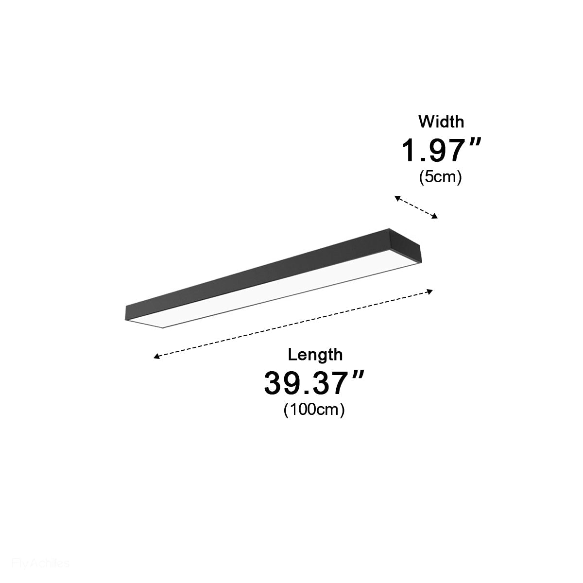 Lineaire LED Hanglamp Zwart Aluminium Minimalistisch Design voor Kantoor Woonkamer Keuken Eetkamer 100-200cm | Sulvida