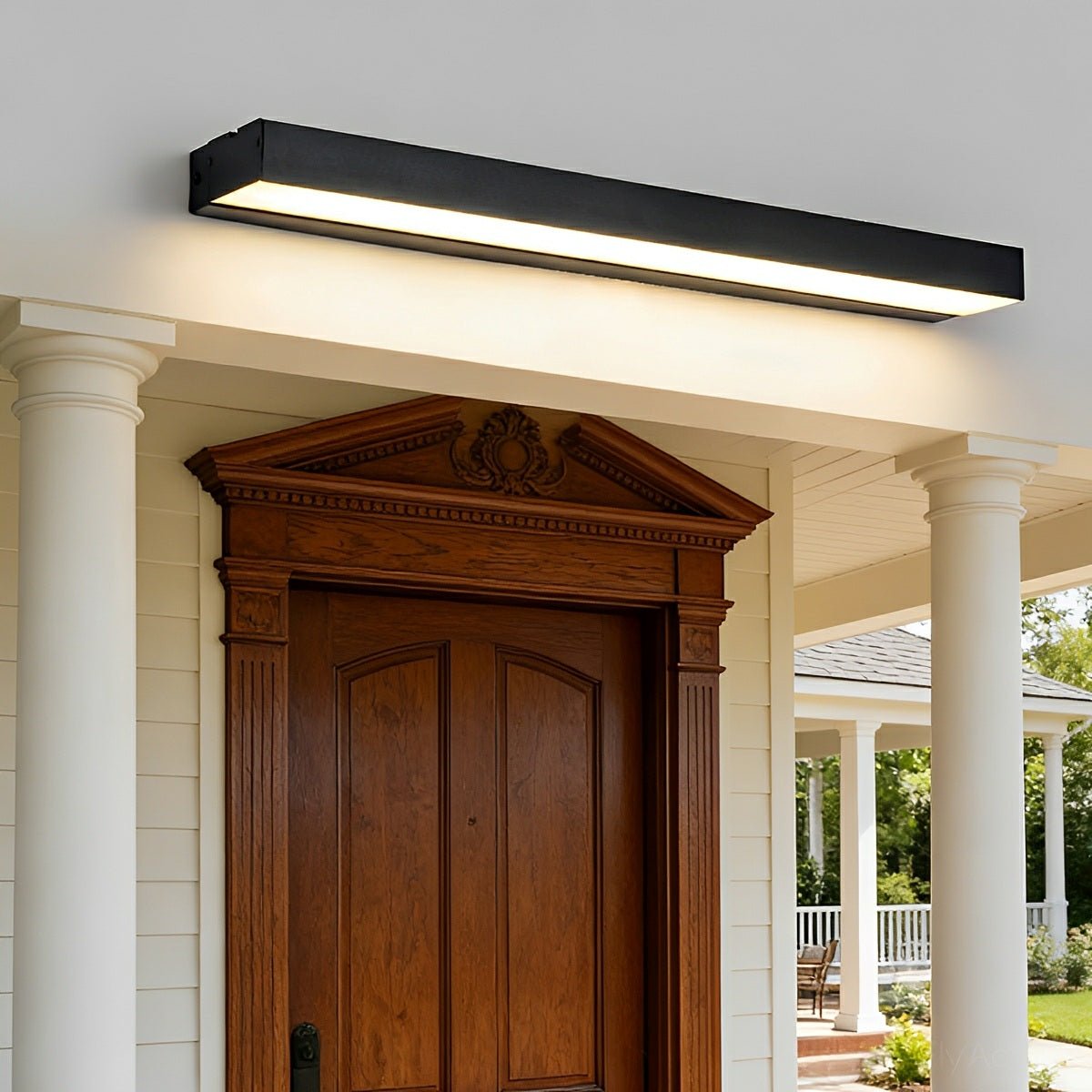 Gevelverlichting LED Zwart Waterdicht Langwerpig Buiten Wandlamp voor Entree Terras Balkon Garage Tuinpad | Sulvida