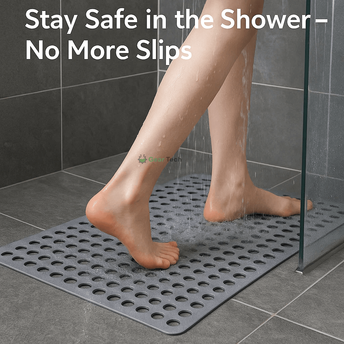 Antislip Badmat Douchemat met Zuignappen voor Veiligheid en Comfort Badkamer 60x90cm Antislip Vloermat | Sulvida