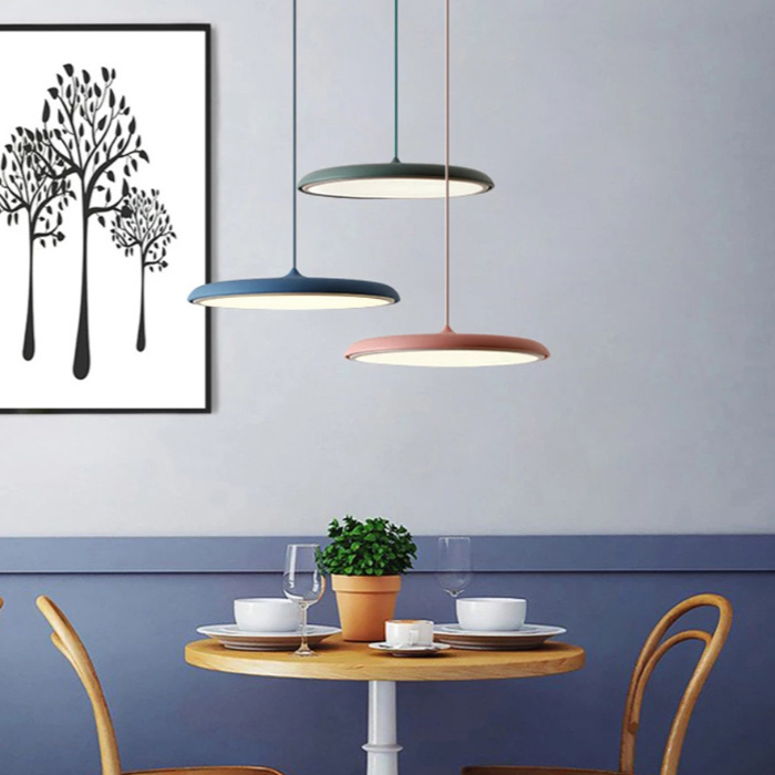 Scandinavische LED Plafondlamp Minimalistische Design Rond Mat Metaal Acryl Woonkamer Slaapkamer Inbouwspot 2 Maten | Sulvida