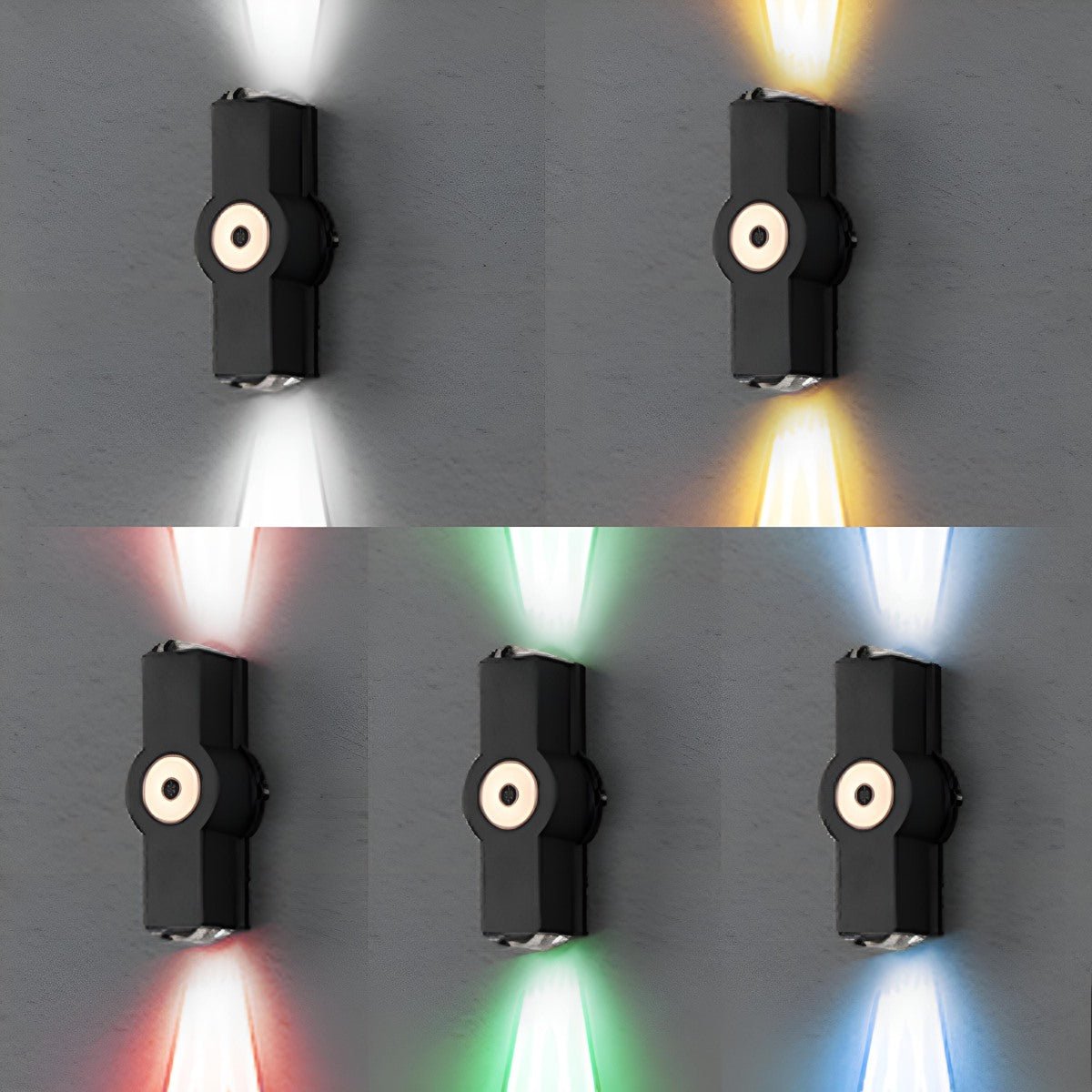 LED Buitenlamp Zwart Wandspot Verstelbaar Waterdicht IP65 voor Tuin Terras Oprit Gevel Architectuur Buitenverlichting | Sulvida