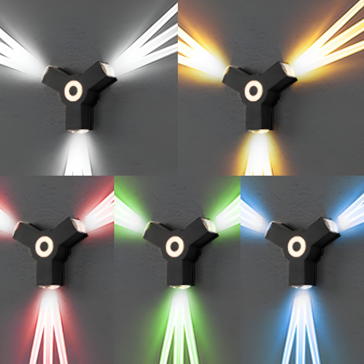 LED Buitenlamp Zwart Wandspot Verstelbaar Waterdicht IP65 voor Tuin Terras Oprit Gevel Architectuur Buitenverlichting | Sulvida