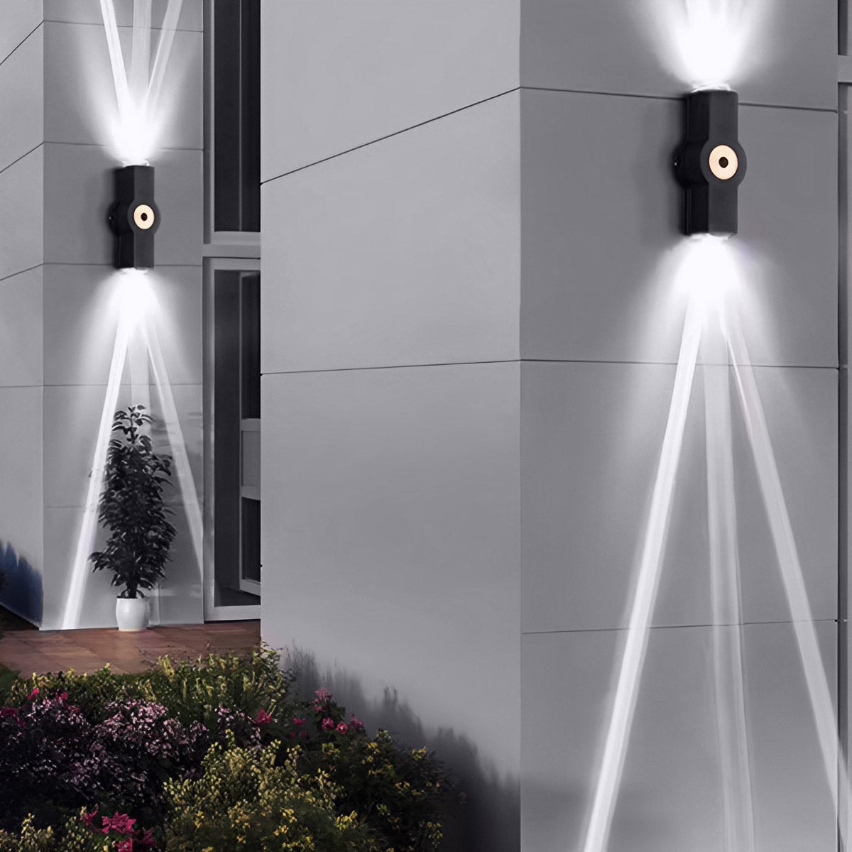 LED Buitenlamp Zwart Wandspot Verstelbaar Waterdicht IP65 voor Tuin Terras Oprit Gevel Architectuur Buitenverlichting | Sulvida