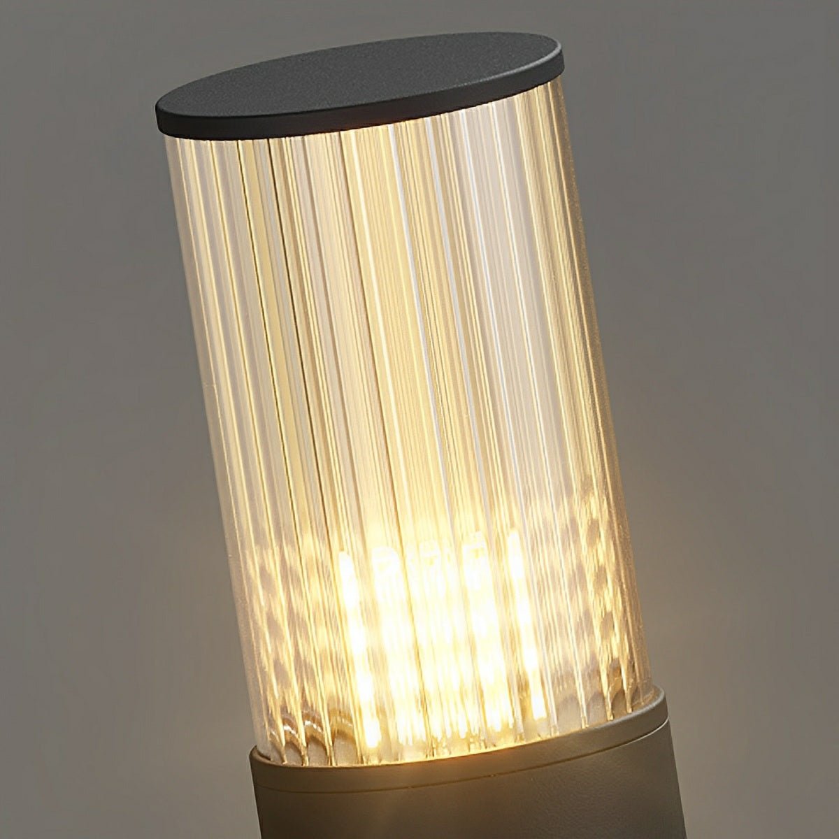 LED Sokkellamp Cilinder Zwart Waterdicht IP65 Tuinverlichting 40-80cm Tuin Oprit Terras Pad Warm Wit Licht | Sulvida