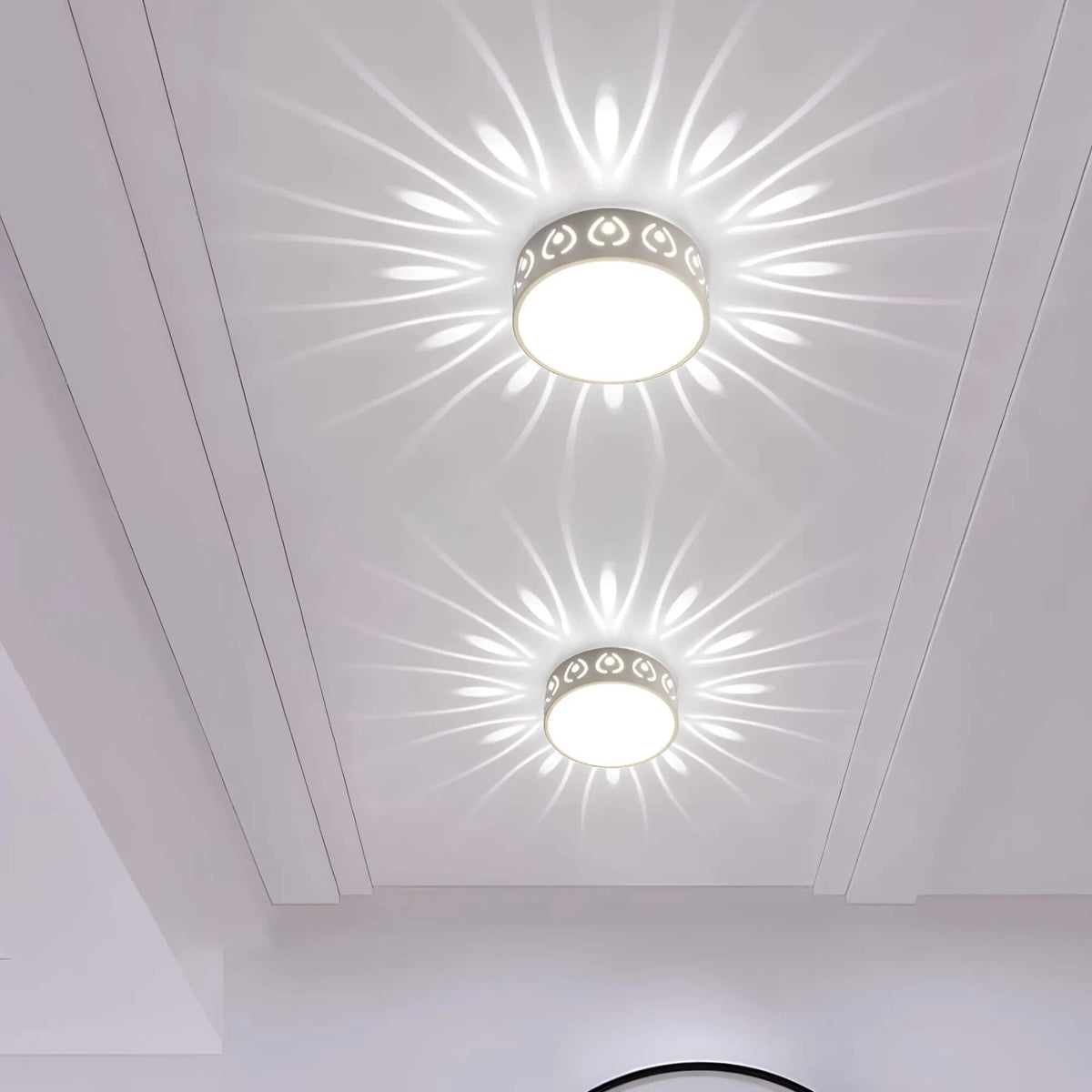 LED Plafondlamp Kristal Acryl – Warm of Koudwit Licht, Moderne Wandverlichting voor Gang, Entree en Balkon | Sulvida