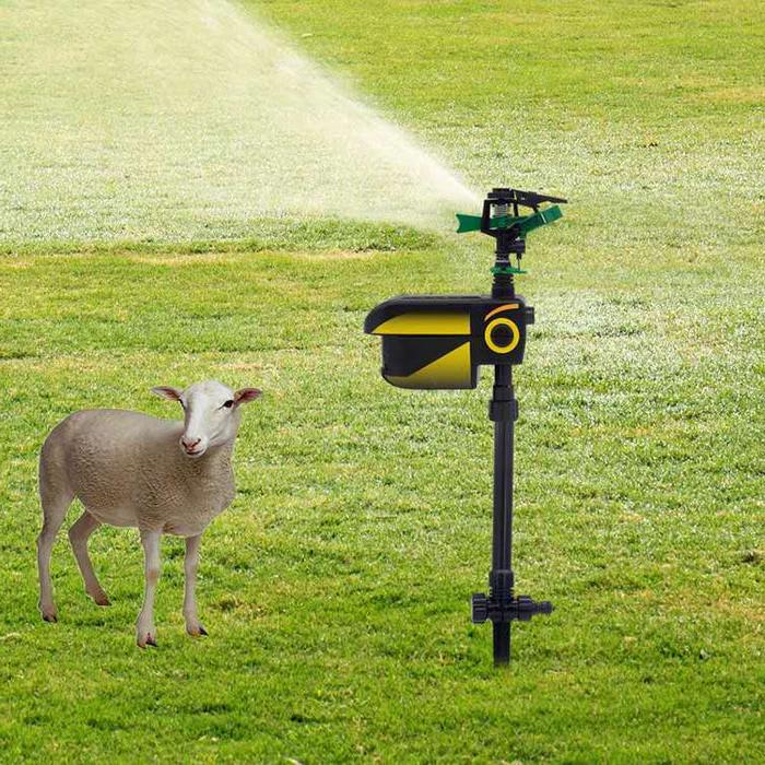 Bewegingssensor Tuinsproeier Dierenverjager Infrarood Sensor 120° Detectie 10 Meter Bereik Waterverjager | Sulvida