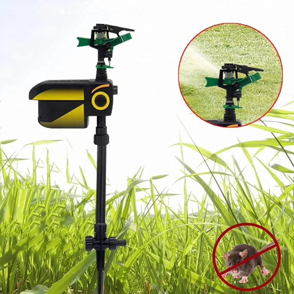 Bewegingssensor Tuinsproeier Dierenverjager Infrarood Sensor 120° Detectie 10 Meter Bereik Waterverjager | Sulvida