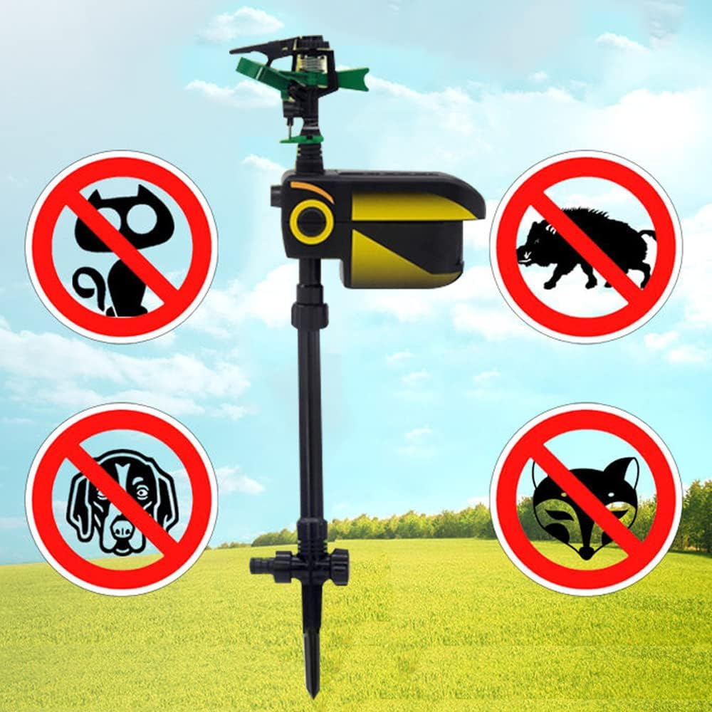 Bewegingssensor Tuinsproeier Dierenverjager Infrarood Sensor 120° Detectie 10 Meter Bereik Waterverjager | Sulvida