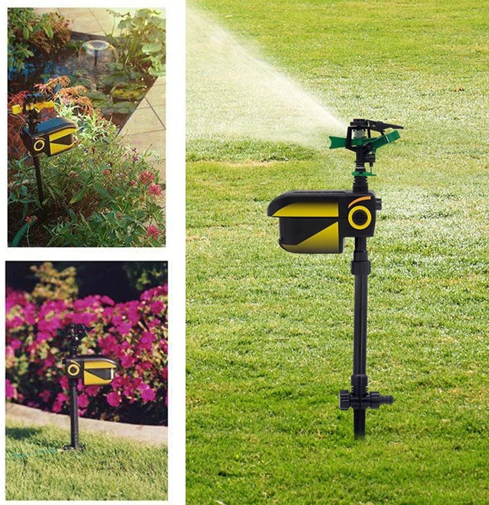 Bewegingssensor Tuinsproeier Dierenverjager Infrarood Sensor 120° Detectie 10 Meter Bereik Waterverjager | Sulvida