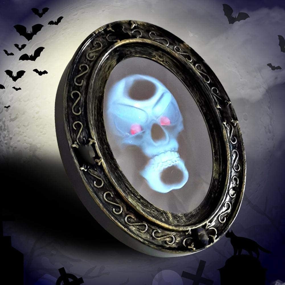 Bewegingssensor Spiegeldecoratie met Doodshoofd Effect – Interactieve Halloween Decoratie voor Feest | Sulvida