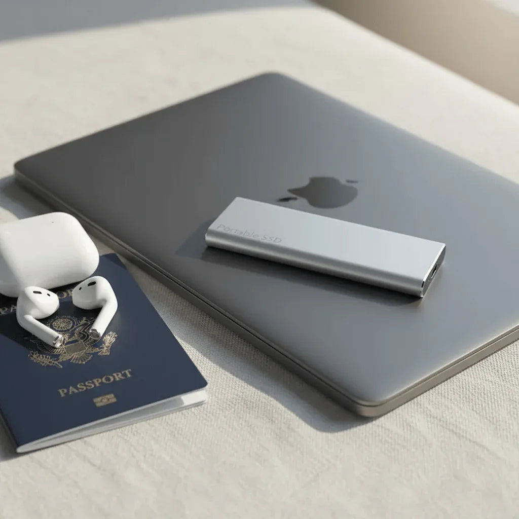 Externe SSD-schijf 4TB USB-C – Snelle Gegevensopslag Draagbaar Schokbestendig Extern Opslagstation Backup | Sulvida