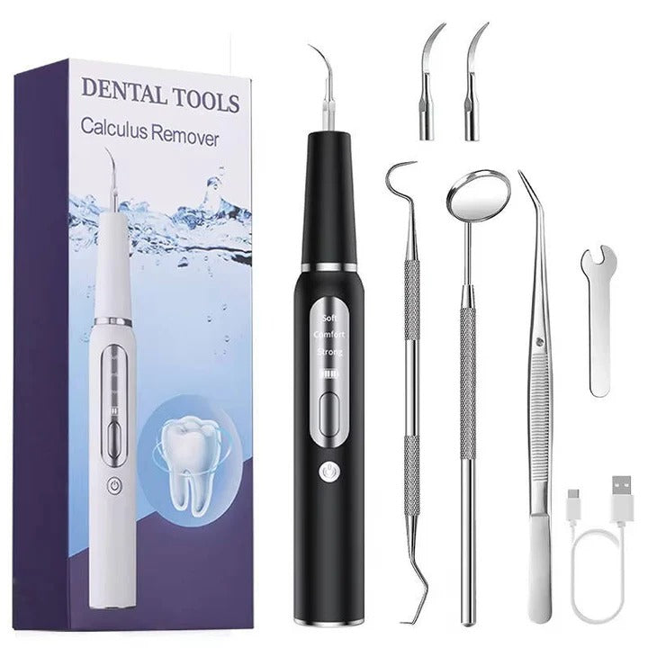 Outil ultrasonique de nettoyage des dents pour chiens, soin des animaux, électrique, 32-40 KHz, lumière LED | Sulvida