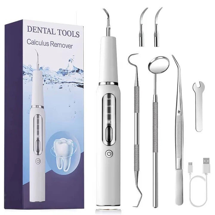 Outil ultrasonique de nettoyage des dents pour chiens, soin des animaux, électrique, 32-40 KHz, lumière LED | Sulvida