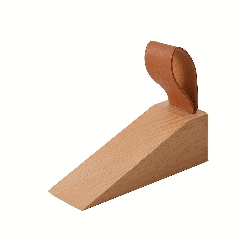 Houten Deurwig Massief Hout Antislip Wigvormige Deurstopper Scandinavisch Design Woon-Slaapkamer Hal | Sulvida