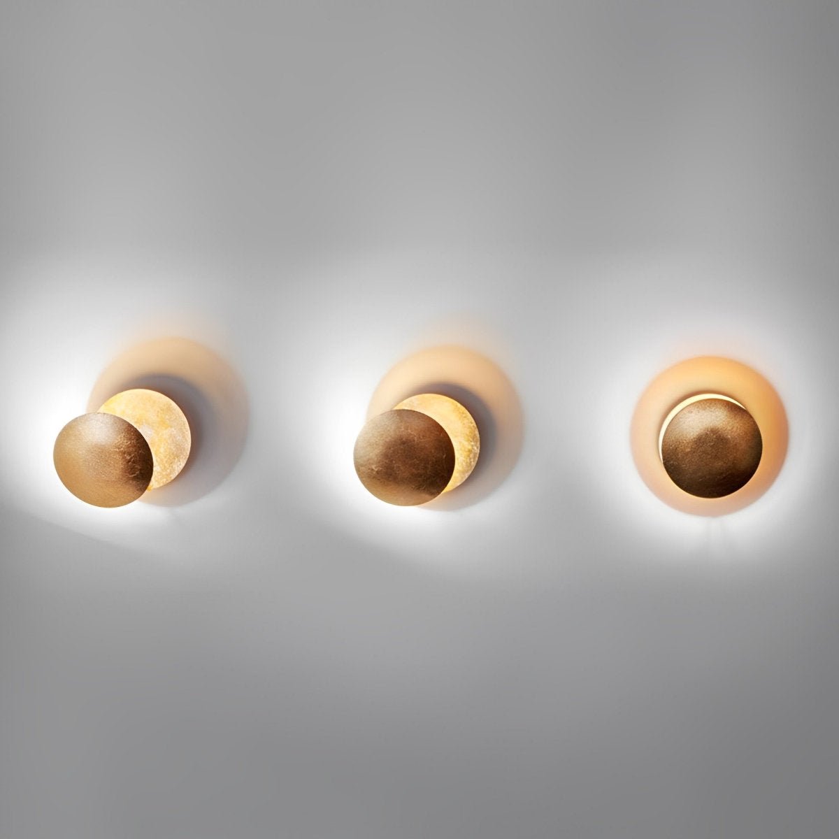 Verstelbare Wandlamp IJzer LED Maanfase Design Zwart Goud Wit Koper voor Gang Slaapkamer Eetkamer Woonkamer | Sulvida