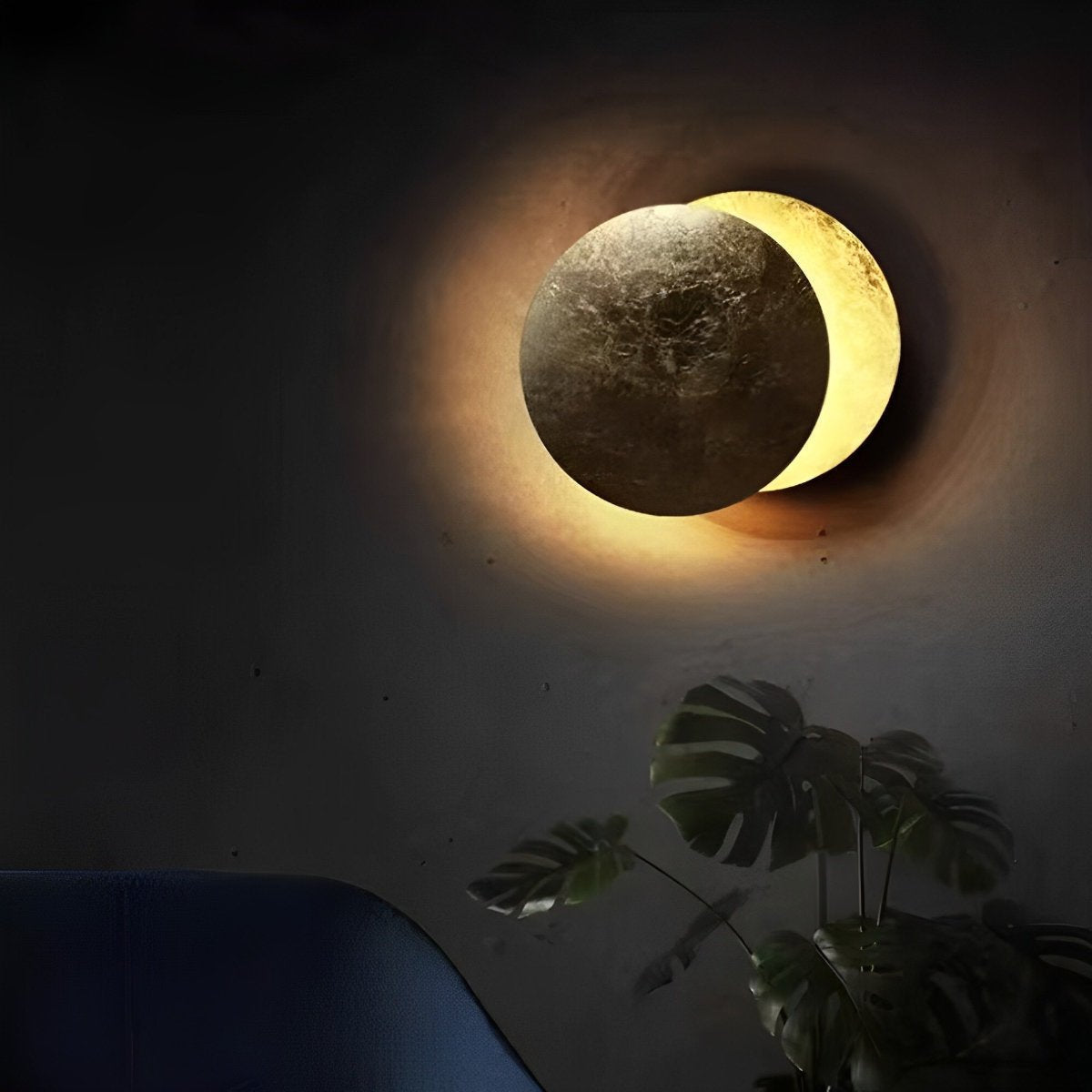 Verstelbare Wandlamp IJzer LED Maanfase Design Zwart Goud Wit Koper voor Gang Slaapkamer Eetkamer Woonkamer | Sulvida
