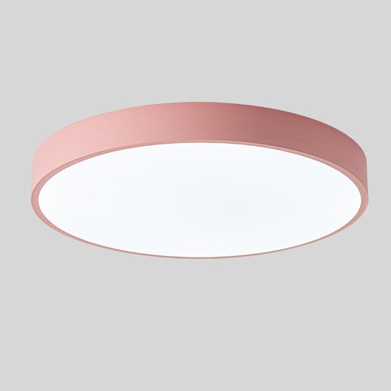 Scandinavische Plafondlamp Hout Ø23cm en Ø30cm Macaron Vorm Slaapkamer Balkon Studeerkamer LED Verlichting | Sulvida