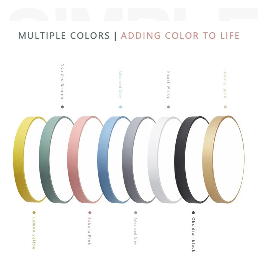Scandinavische Plafondlamp Hout Ø23cm en Ø30cm Macaron Vorm Slaapkamer Balkon Studeerkamer LED Verlichting | Sulvida