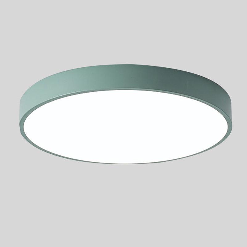 Scandinavische Plafondlamp Hout Ø23cm en Ø30cm Macaron Vorm Slaapkamer Balkon Studeerkamer LED Verlichting | Sulvida