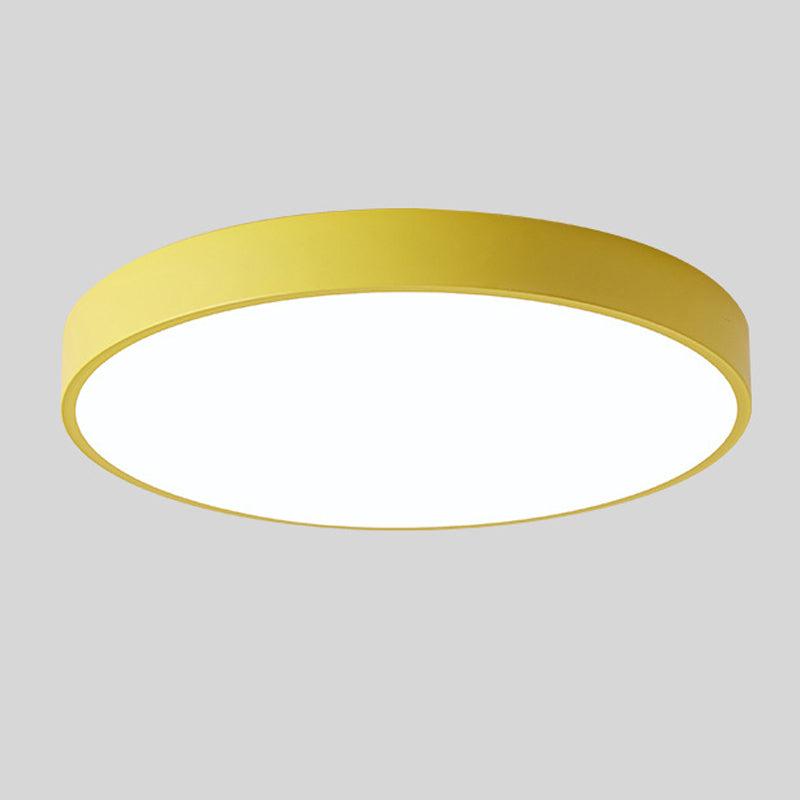 Scandinavische Plafondlamp Hout Ø23cm en Ø30cm Macaron Vorm Slaapkamer Balkon Studeerkamer LED Verlichting | Sulvida