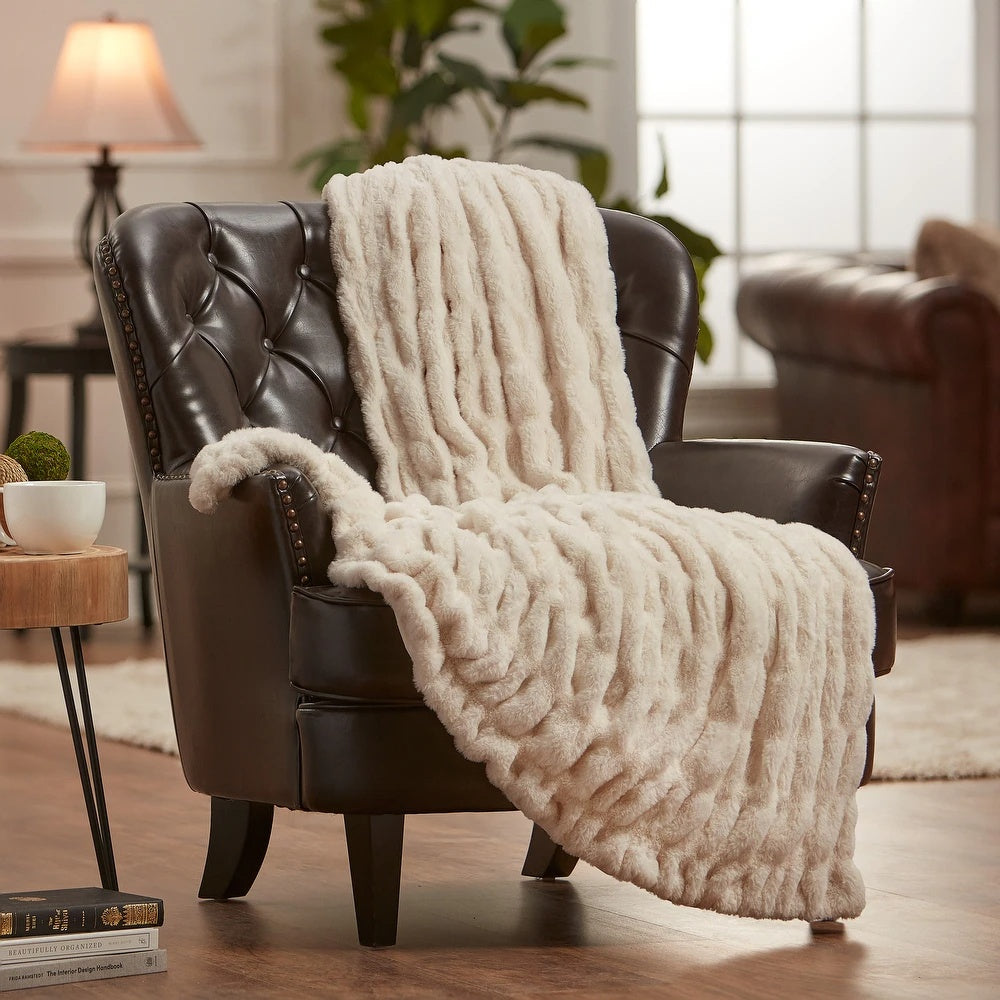 Imitatiebont Plaid Dubbelzijdig Zacht Warm Decoratief Fluweelzacht Alle Seizoenen Woonkamer Slaapkamer Deken | Sulvida