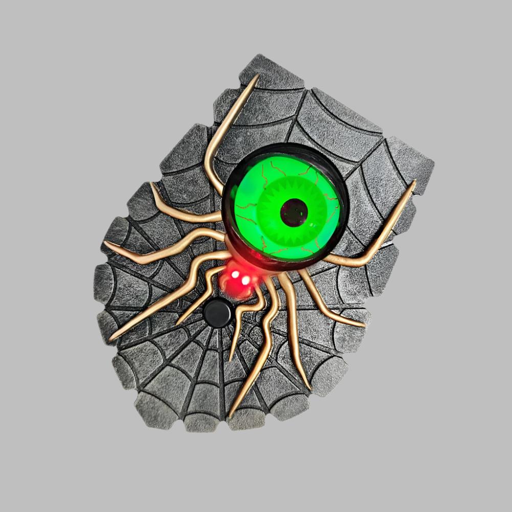 Deurbel met Spinnenvorm en Lichtgevend Oog Halloween Decoratie voor Binnen en Buiten Griezelige Sfeer | Sulvida