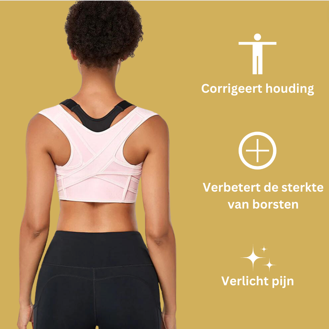 Houdingscorrector Onzichtbaar Draagcomfort Rugsteun Schouderband Postuur Corrector Verstelbaar Unisex | Sulvida