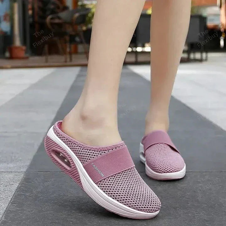 Instapschoenen met luchtkussen comfort elastische pasvorm antislip zool voor dagelijks gebruik wandelen | Sulvida