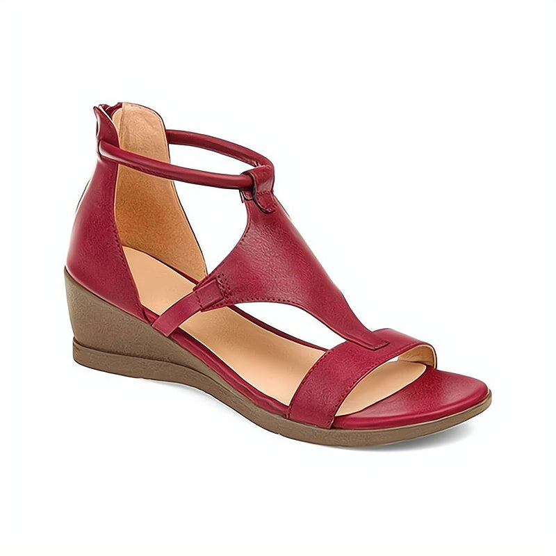 Ergonomische Dames Slippers Comfort Voetbed Orthopedisch Plantaire Ondersteuning Zacht Lederen Look Zomer | Sulvida