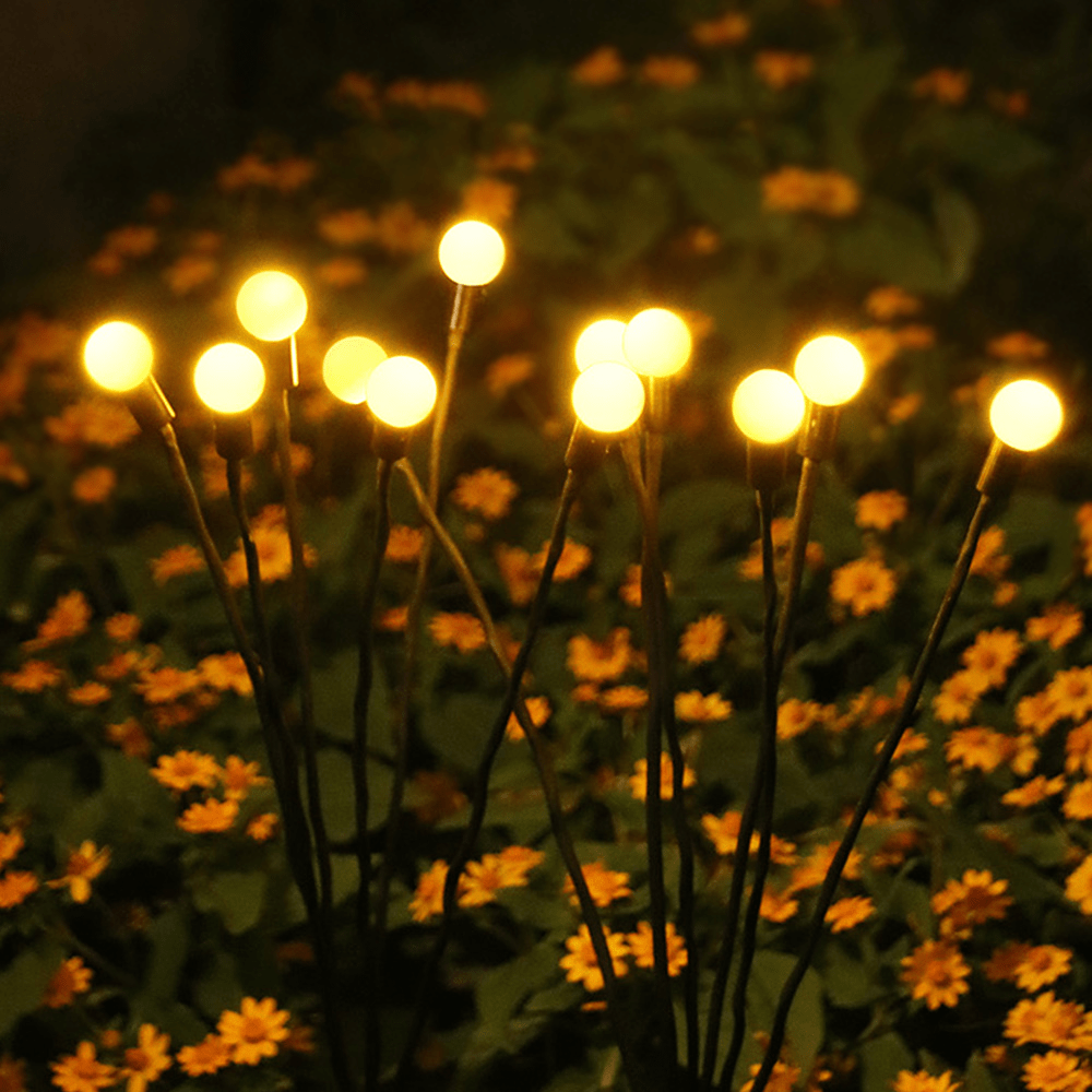 Zonne-energie tuinverlichting met gloeilampeffect voor bloembedden paden terras waterdicht IP65 decoratief LED | Sulvida