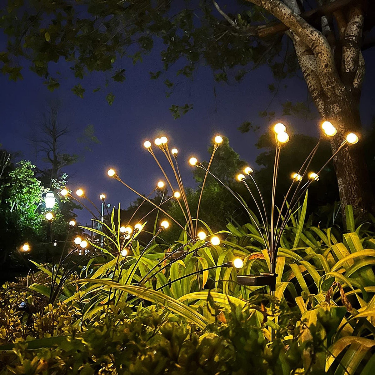 Zonne-energie tuinverlichting met gloeilampeffect voor bloembedden paden terras waterdicht IP65 decoratief LED | Sulvida