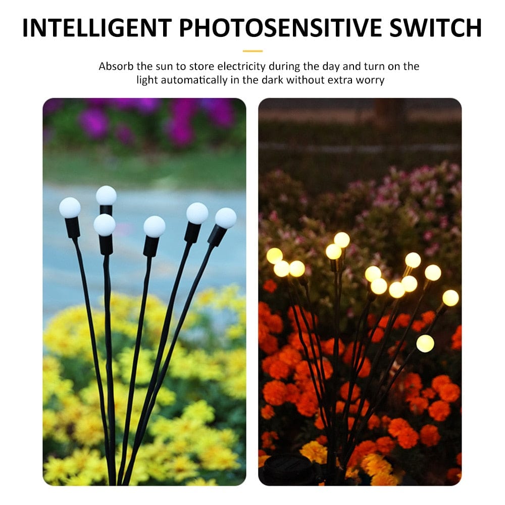 Zonne-energie tuinverlichting met gloeilampeffect voor bloembedden paden terras waterdicht IP65 decoratief LED | Sulvida
