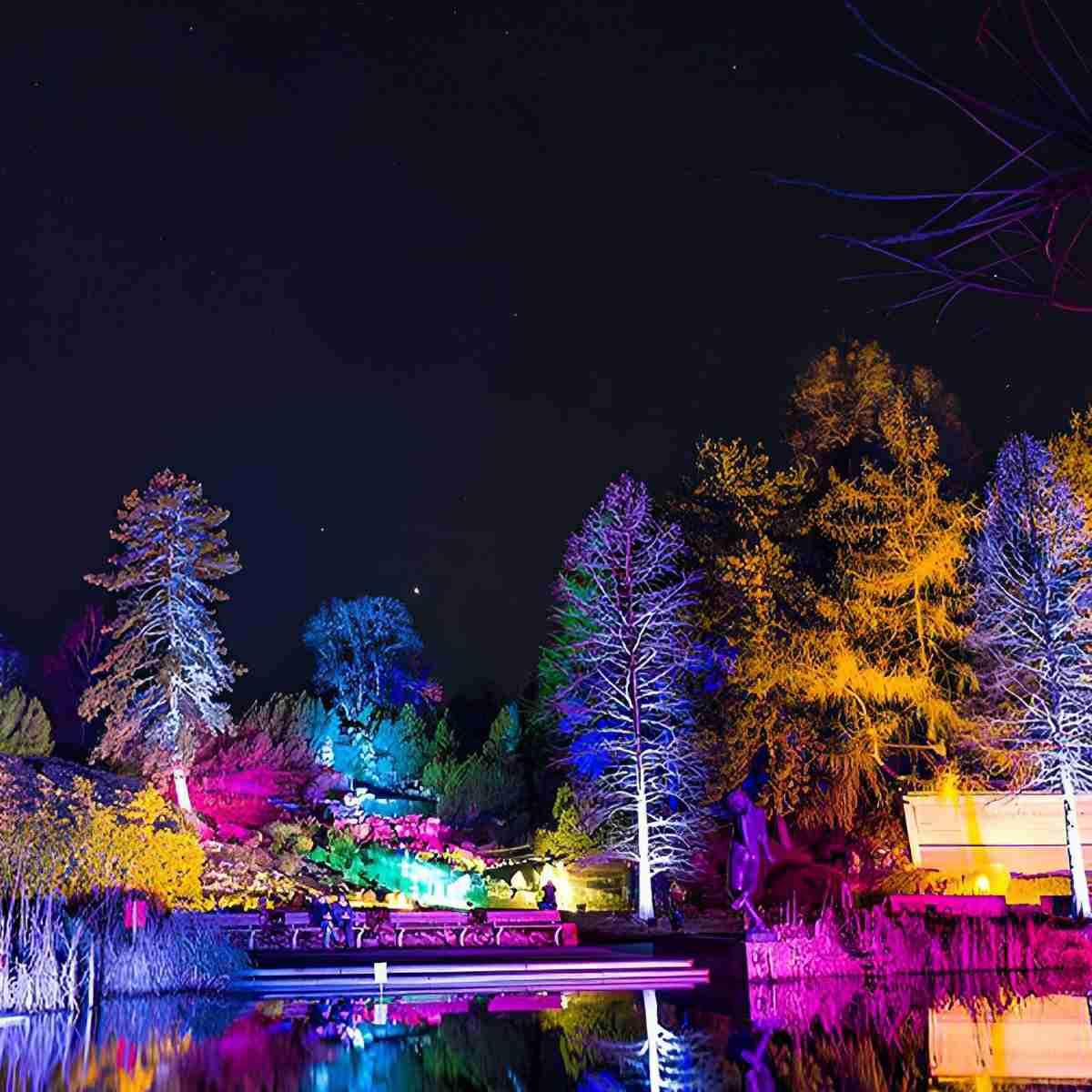 RGB LED Buitenspot Grijs 48W-72W Aluminium Waterdicht IP66 Tuinverlichting voor Bomen Gevels & Architectuur | Sulvida