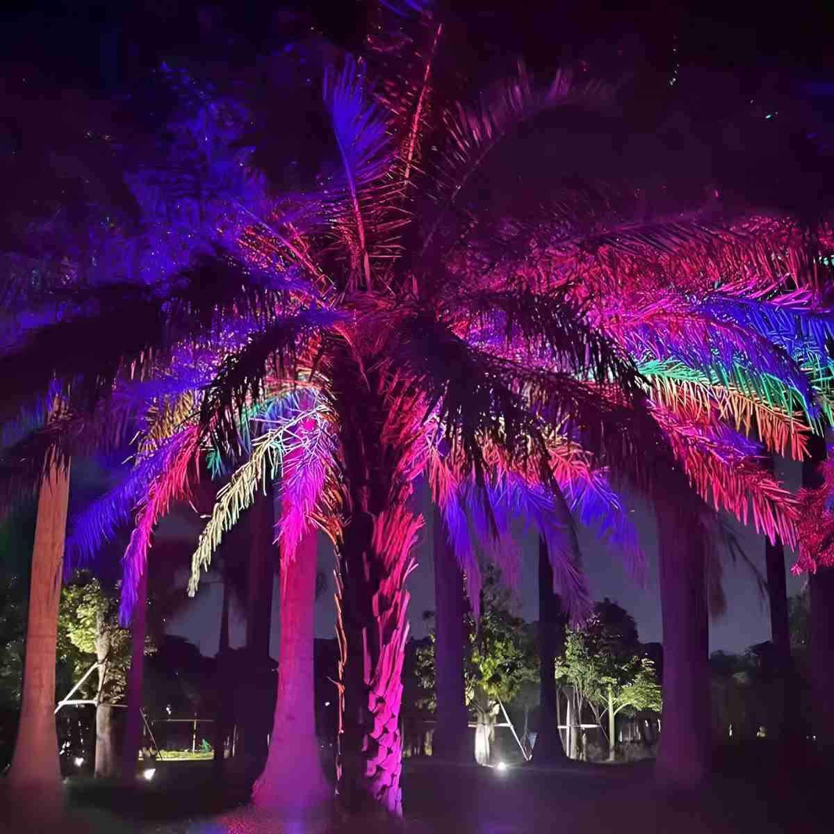RGB LED Buitenspot Grijs 48W-72W Aluminium Waterdicht IP66 Tuinverlichting voor Bomen Gevels & Architectuur | Sulvida