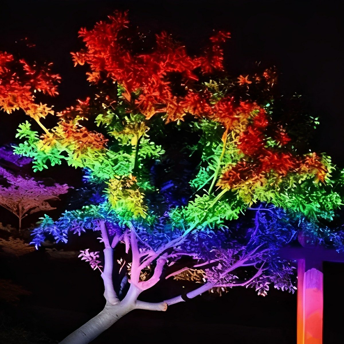 RGB LED Buitenspot Grijs 48W-72W Aluminium Waterdicht IP66 Tuinverlichting voor Bomen Gevels & Architectuur | Sulvida