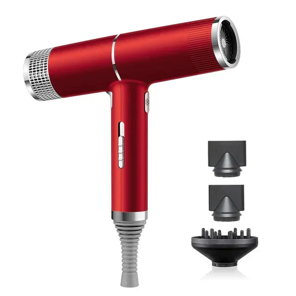 Professionele Haardroger 1100W Ultralight met Ionentechnologie Rood Grijs Zwart Salonkwaliteit Styling | Sulvida