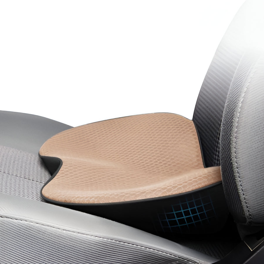 Autostoelkussen voor Kortere Bestuurders – Verhoogkussen met Memory Foam – Ergonomische Zitverhoger voor Auto – Comfort & Rugondersteuning | Sulvida