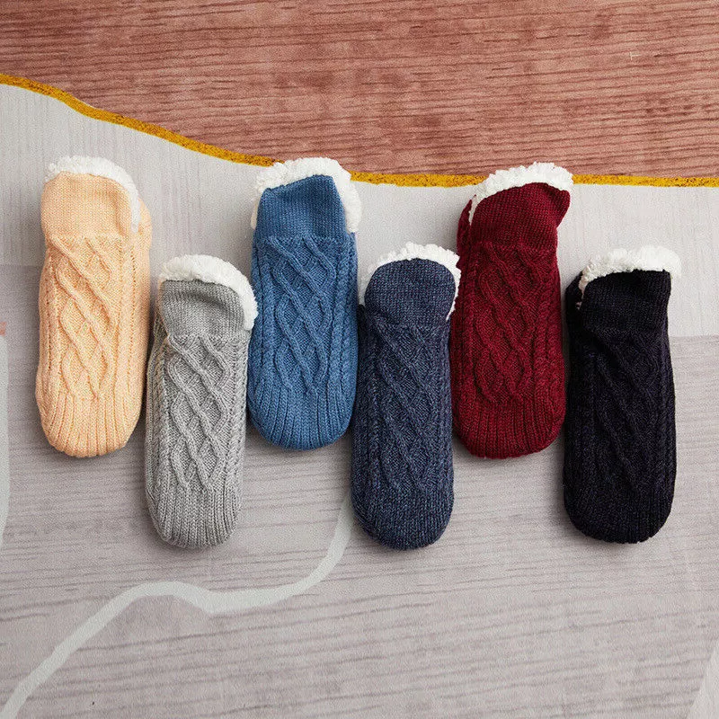 Warme Antislip Thermosokken voor Dames – Zachte Fleece Gripsokken voor Binnen – Comfortabele Wintersokken | Sulvida