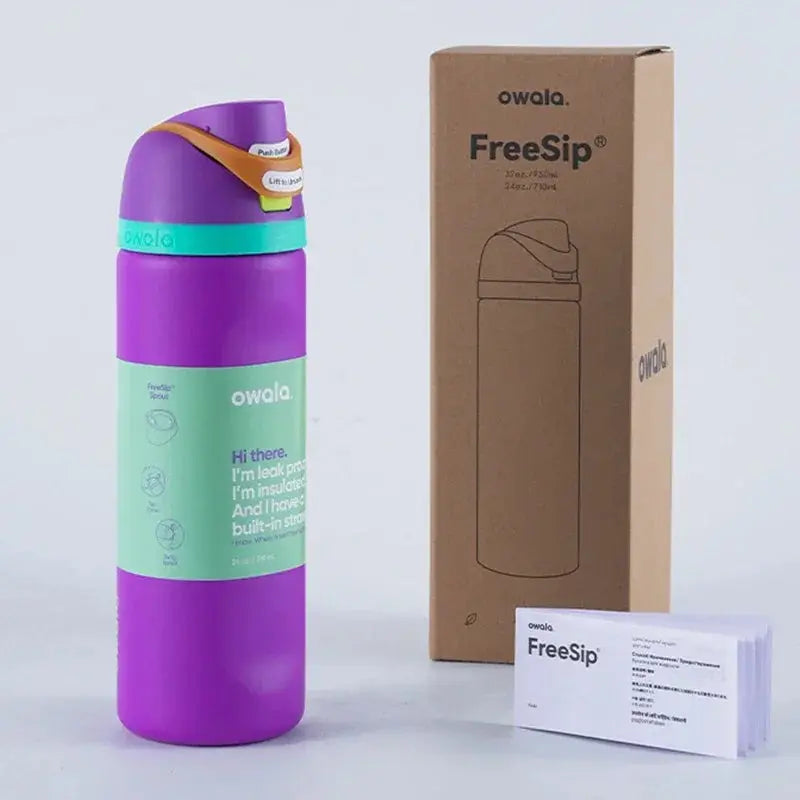 Drinkfles 710ml RVS Dubbel Geïsoleerd Lekvrij Sportfles BPA-Vrij Koud 24u Herbruikbaar Thermosfles Sport | Sulvida