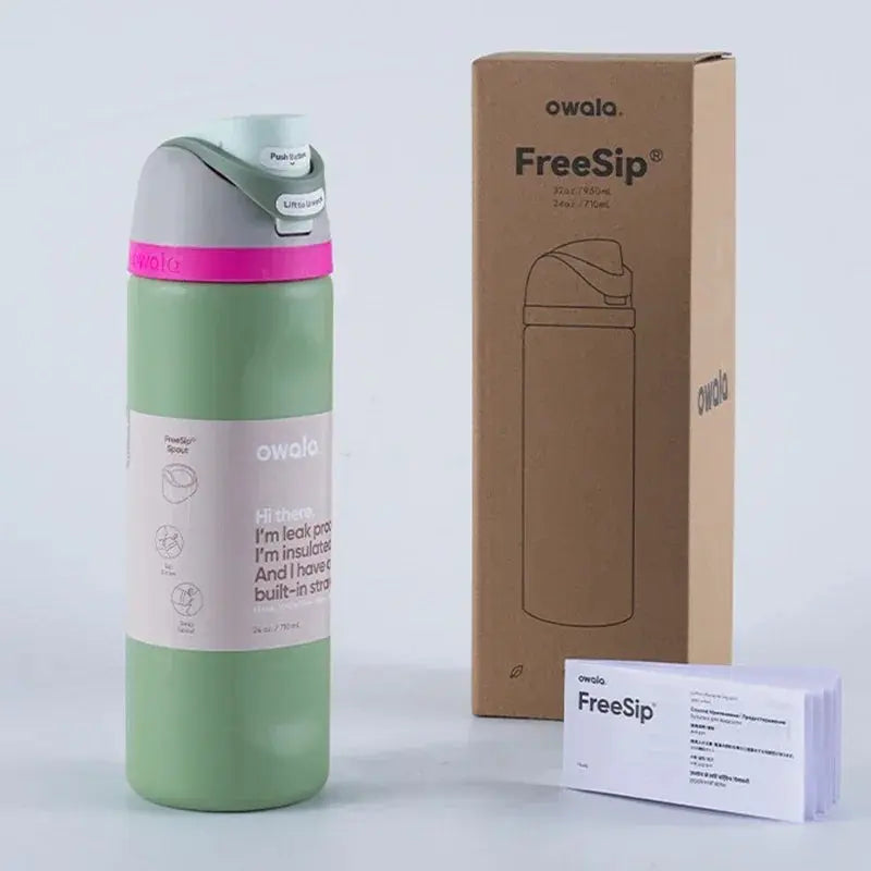 Drinkfles 710ml RVS Dubbel Geïsoleerd Lekvrij Sportfles BPA-Vrij Koud 24u Herbruikbaar Thermosfles Sport | Sulvida