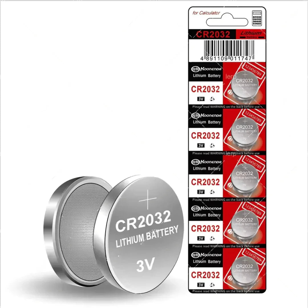 5-Pack CR2032 Lithium Knoopcel Batterijen 3V 200mAh Voor GPS Tracker Weegschaal Afstandsbediening & Horloge | Sulvida