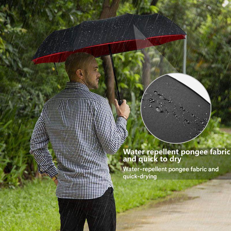 Stormvaste Opvouwbare Paraplu 105 cm Windbestendig Waterafstotend Compact Regenparaplu met Aluminium Frame | Sulvida