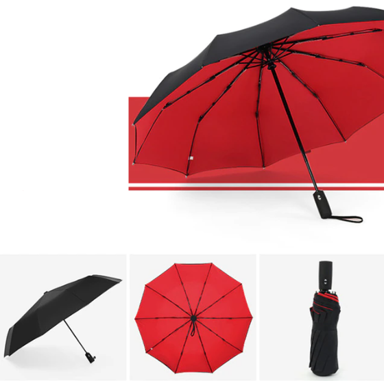 Stormvaste Opvouwbare Paraplu 105 cm Windbestendig Waterafstotend Compact Regenparaplu met Aluminium Frame | Sulvida