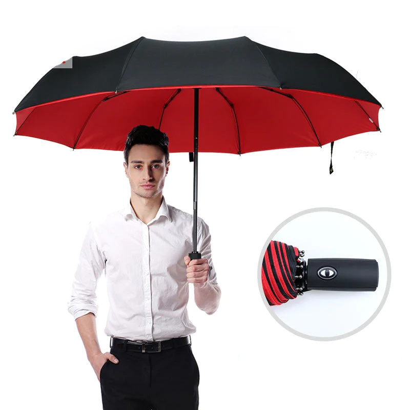 Stormvaste Opvouwbare Paraplu 105 cm Windbestendig Waterafstotend Compact Regenparaplu met Aluminium Frame | Sulvida