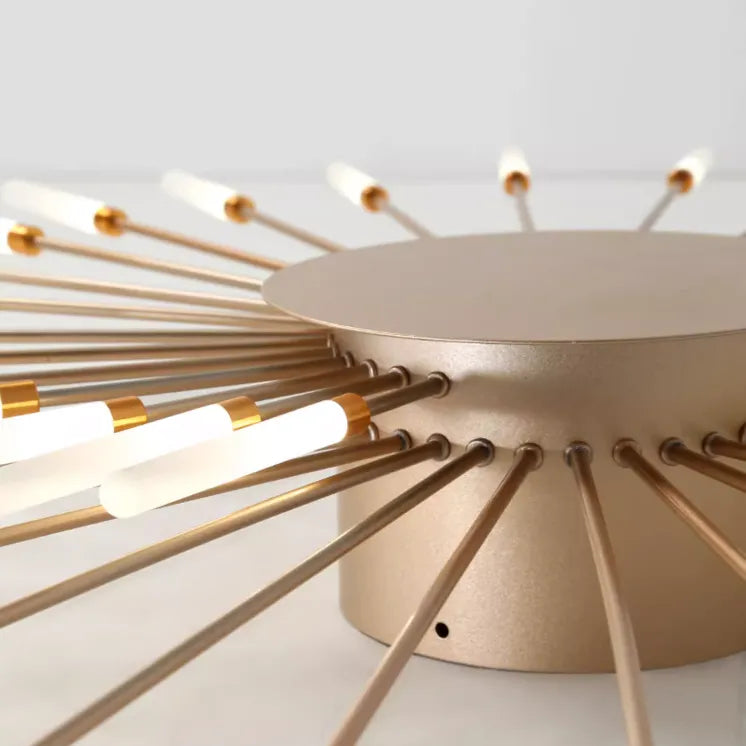 Plafondlamp vuurwerk-design zwart goud LED metaal acryl flush mount woonkamer slaapkamer modern luxe | Sulvida