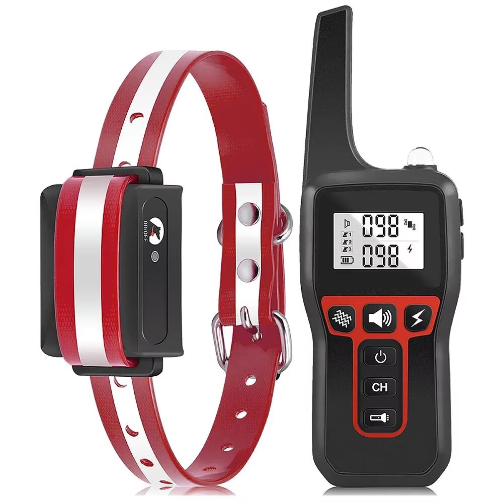 Collier de dressage pour chien avec télécommande, portée de 1000m – 3 modes, rechargeable, étanche, outil de dressage | Sulvida