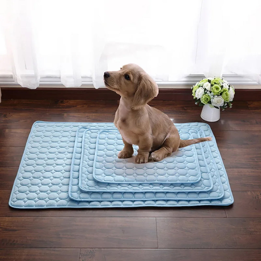 Tapis rafraîchissant autorégulant pour chiens, toutes tailles, sans gel, lavable en machine, accessoire rafraîchissant pour animaux en été | Sulvida