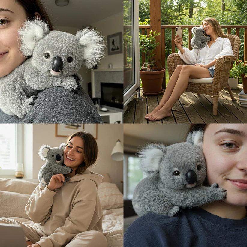 Rustgevende Koala Knuffel met Zachte Vacht voor Ontspanning Comfort Gezelligheid Thuis Decoratie Cadeau | Sulvida
