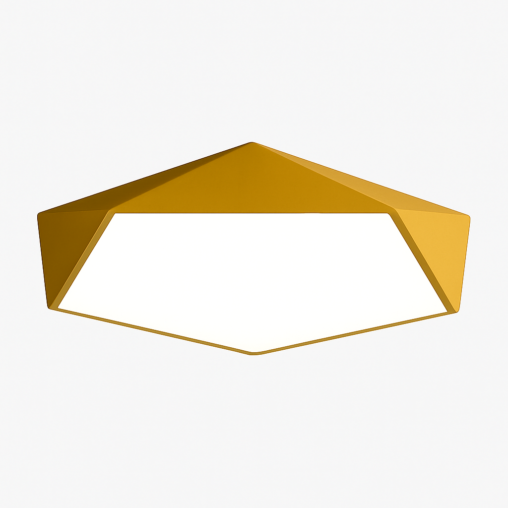 Geometrische LED Plafondlamp met Kleur Metalen Frame Modern Design Dimbaar Verlichting Eetkamer Slaapkamer | Sulvida