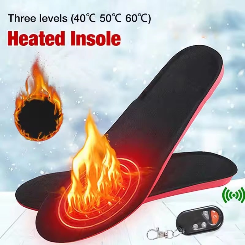 Verwarmbare Inlegzolen met Afstandsbediening Voetboogondersteuning Oplaadbaar USB-C Winter Warmte Comfort | Sulvida
